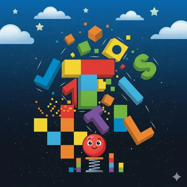 Block Drop mini game in Mythomon
