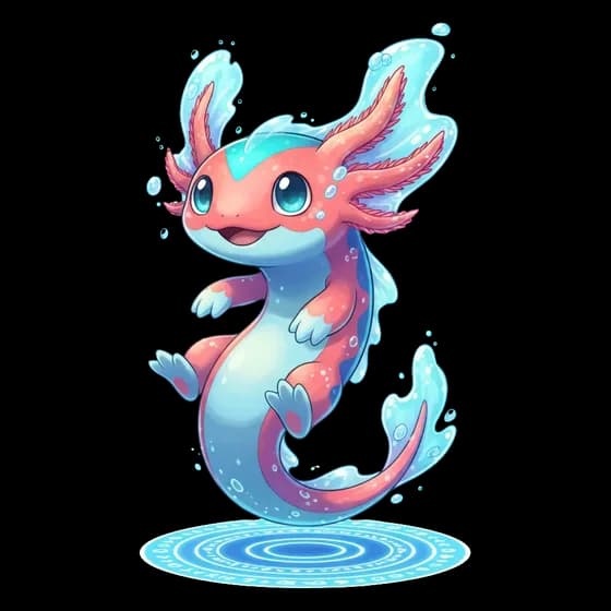 Aqualotl Sprite, common Water monster