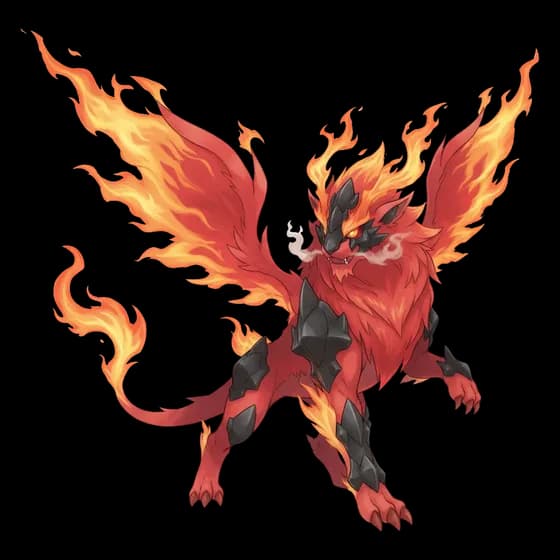 Volcanic Griffin, rare Fire monster
