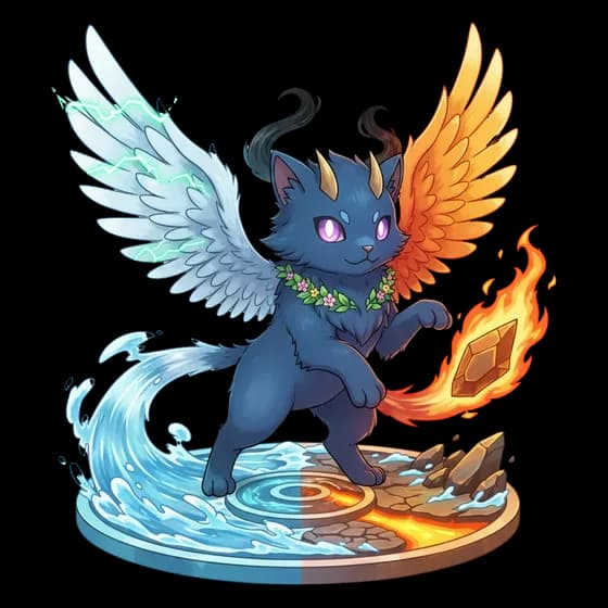 Cataclysm Kitty, common Fire monster