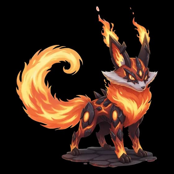 Magma Fox, common Fire monster
