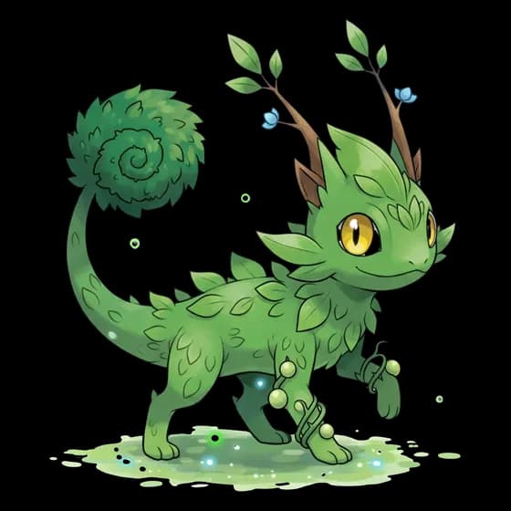 Veridian-Tail, common Earth monster